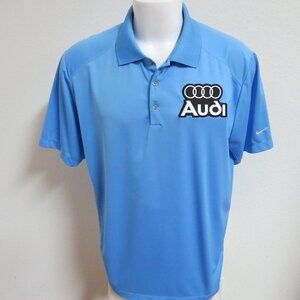 M-2XL Audi Baby Blue Nike Dri-Fit Men's #04M Polo Shirt